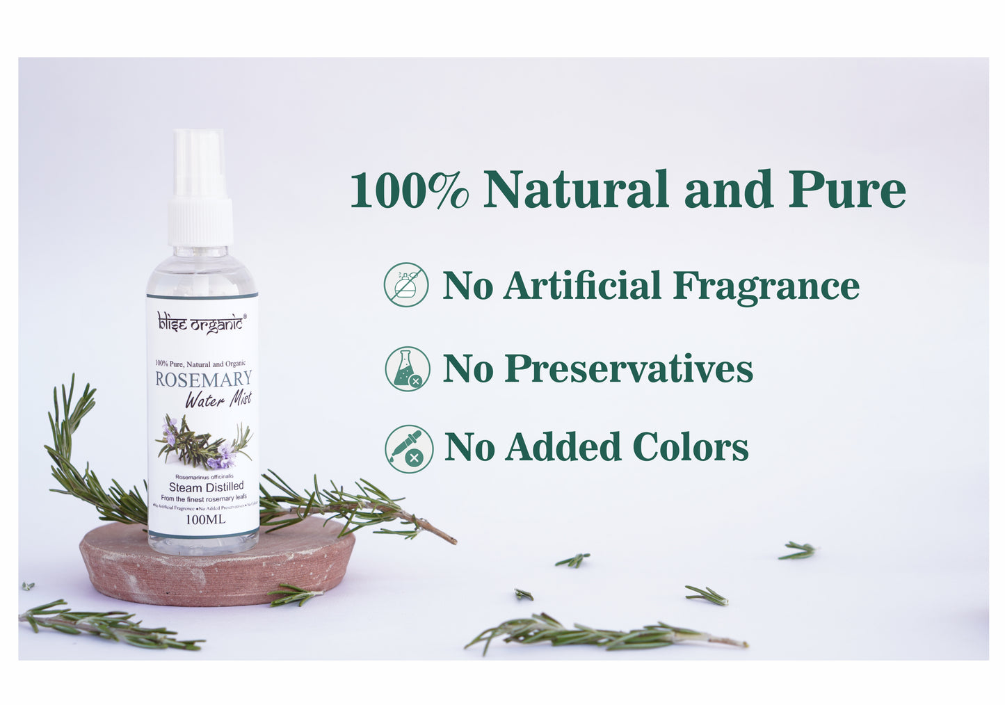 Rosemary Hydrosol - 100ML mist bottle