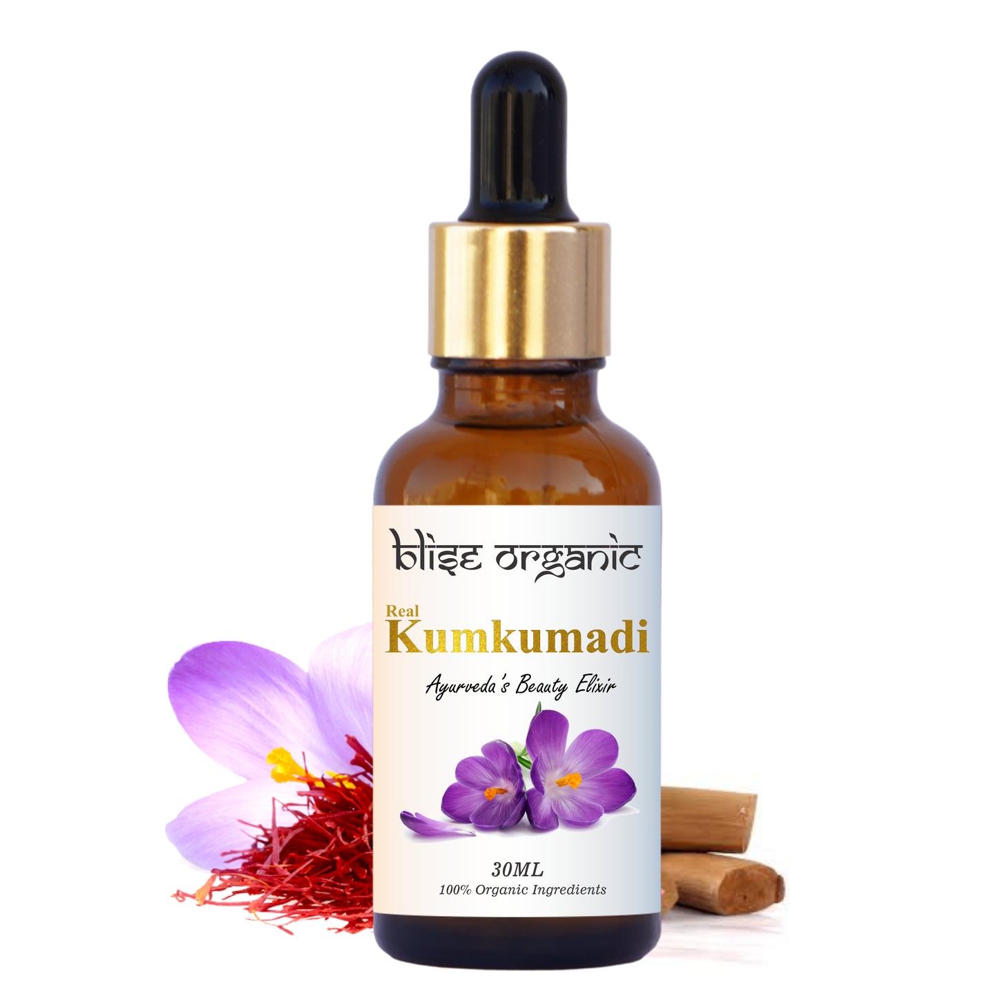 Sérum Visage Éclat Authentique Kumkumadi – Élixir Lumineux Safran & Bois de Santal