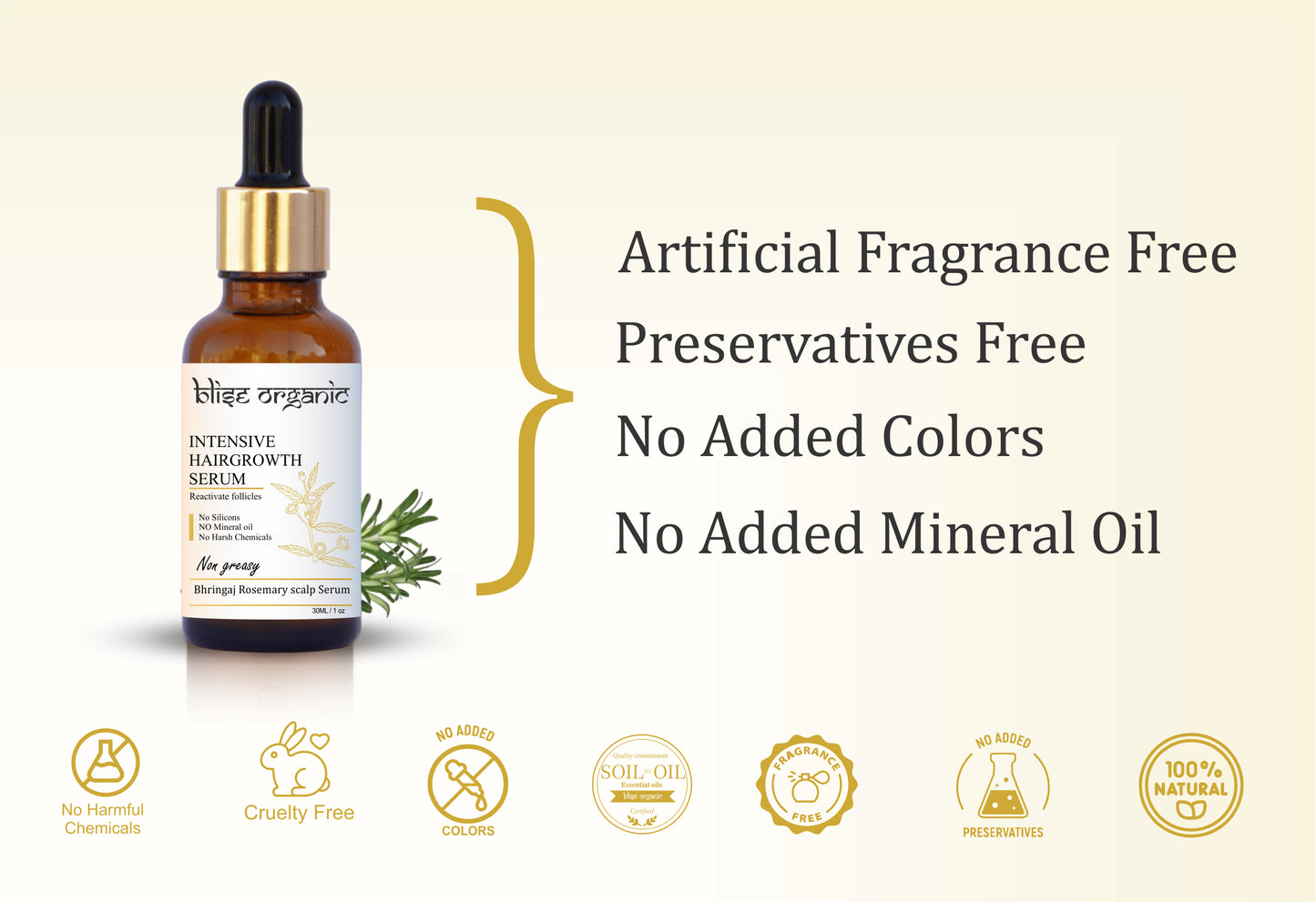 Sérum capillaire - Bhringraj et Romarin