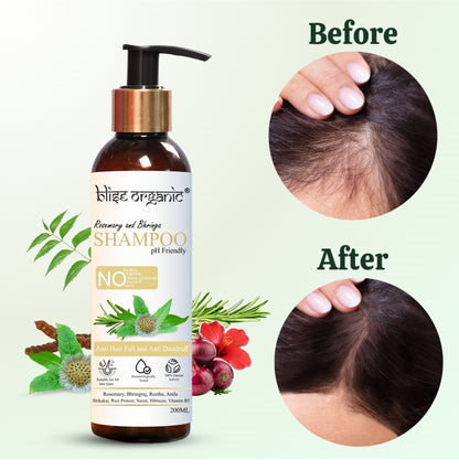 Rosemary and Bhringa Shampoo - For anti hairfall and anti dandruff