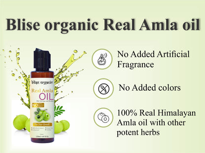 Huile Capillaire d'Amla Pure Ultra-Puissante | Élixir Stimulant la Croissance des Cheveux et du Cuir Chevelu Pressé à Froid