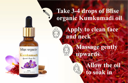 Sérum Visage Éclat Authentique Kumkumadi – Élixir Lumineux Safran & Bois de Santal