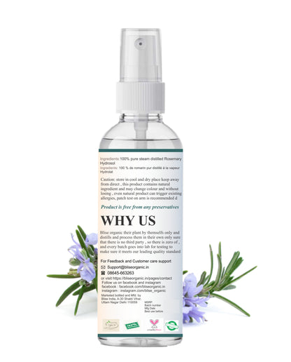 Rosemary Hydrosol - 100ML mist bottle