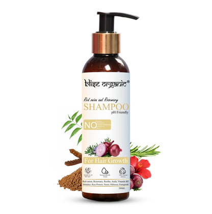 Shampooing oignon rouge et romarin - Pour la croissance des cheveux