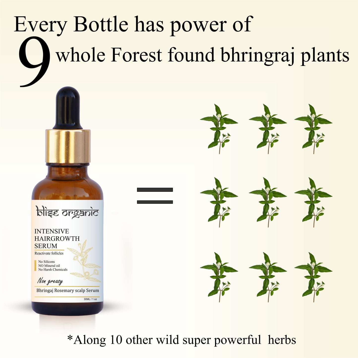 Sérum capillaire - Bhringraj et Romarin