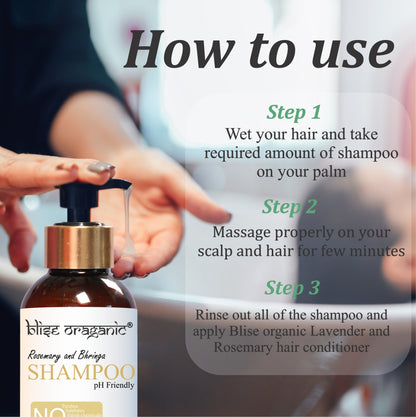 Rosemary and Bhringa Shampoo - For anti hairfall and anti dandruff